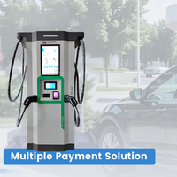 Station de charge rapide DC EV pour publicité activée par OCPP Chargeur CCS GBT à double pistolet 180kW pour usage public