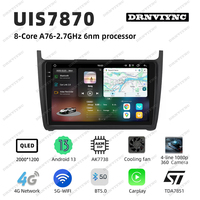 Autoradio stéréo écran tactile Android 13 9,5 pouces 7870 2K Carplay GPS Navigation DSP Audio pour Volkswagen VW POLO 2011-2018