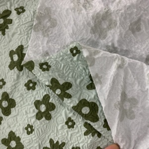 <span class=keywords><strong>Tissu</strong></span> matelassé à fleurs en polyester pongé 240T <span class=keywords><strong>thermique</strong></span> doux personnalisé pour doublure de manteau de veste - Product Image 5