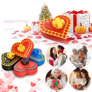 Tableau de dessin 3D imprimé en forme de cœur pour la Saint-Valentin, thème amour, pour le dessin transfrontalier (Plastique ABS 8cm) - Product Image 1