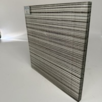 Verre Trempé Coloré de Qualité Supérieure en Gros, Verre Décoratif Stratifié en Maille pour la Construction, Verre Armé pour Bâtiment, OEM Disponible