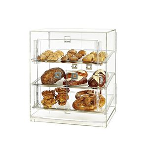 Étagère de présentation pliable moderne en acrylique transparent pour supermarché, pour cupcakes et <span class=keywords><strong>pain</strong></span>, organisateur de bacs, armoire - Product Image 1