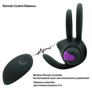 Mannelijke Seksspeeltjes Tijdvertraging Draadloze Afstandsbediening Vibrator Massage Vibrerende Penis Haan <span class=keywords><strong>Ring</strong></span> - Product Image 3
