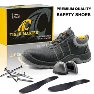 <span class=keywords><strong>Chaussures</strong></span> <span class=keywords><strong>de</strong></span> sécurité industrielles en cuir noir, coupe basse, antidérapantes, résistantes à l'huile et à l'eau, antistatiques, avec embout en acier et protection anti-perforation - Product Image 3