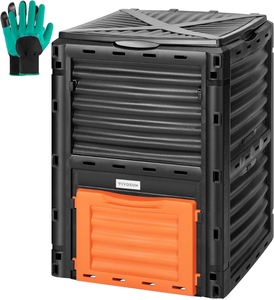 <span class=keywords><strong>Composteur</strong></span> de jardin extérieur debout - <span class=keywords><strong>300L</strong></span>, bac rectangulaire en <span class=keywords><strong>plastique</strong></span> écologique pour un assemblage facile, riche en nutriments - Product Image 6