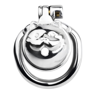 Joli dispositif de chasteté pour homme gay, type cage à pénis, avec couleur dorée - Product Image 5