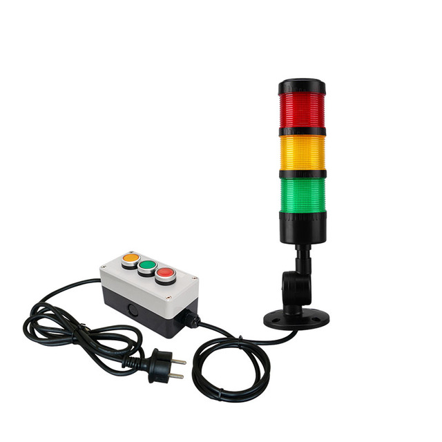 3 Layers Modular signal Led Light Tower with Buzzer with Switch for CNC Machine Tools