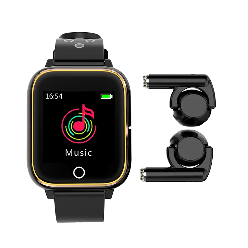 2022 M6 Smartwatch 3 In 1 Tws Earbuds Earphone Sport Wristwatches Relogio Inteligente Mp3 Smart Bracelet For Android IOS