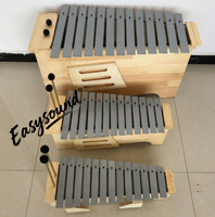 13-Note Glockenspiel Xylophone, Alto Soprano Bass Metallophone - Orff Percussion Instrument for Music