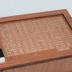 Juguetes de madera Caja de dinero para niños Banco de ahorro CFA para niños Hucha de madera creativa - Product Image 5