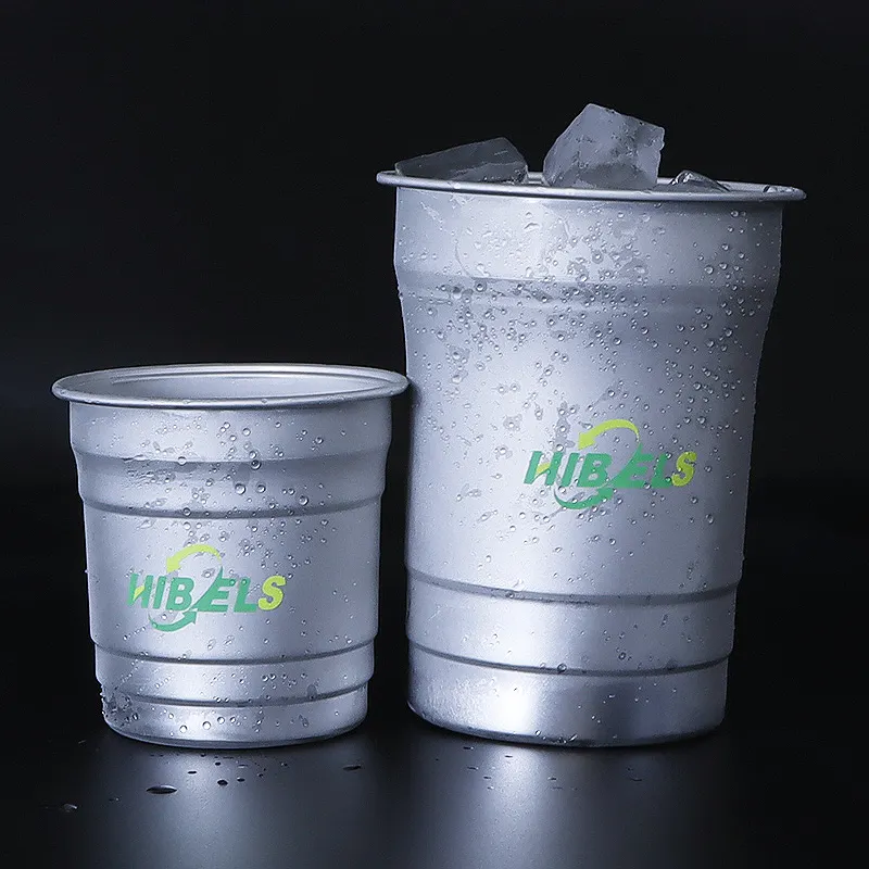 100% recyclable 9oz 16oz 20oz tasse à café fête jetable en aluminium tasses de boisson froide pour boire chaud