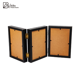 Bán buôn có thể gập lại bằng gỗ khung ảnh 4x6 5x7 MDF đôi và ba pcs Pet gia đình hình ảnh Tabletop hiển thị - Product Image 2