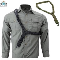 Accessoires de chasse en plein air, sangle tactique américaine à point unique, corde de suspension, sangle de fusil en nylon