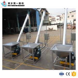 Lift makanan vertikal Lift konveyor sekrup Lift dengan Hopper Vibrator biaya rendah sekrup konveyor bahan Stainless Steel transisionsi - Product Image 6