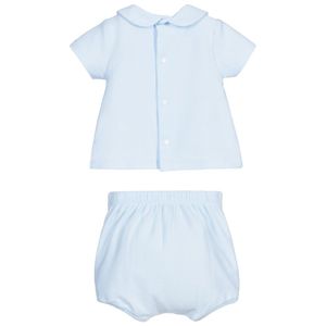 Vente en gros de short d'été de <span class=keywords><strong>luxe</strong></span> pour enfants de haute qualité <span class=keywords><strong>ensemble</strong></span> de deux pièces de vêtements smockés pour bébés et tout-petits - Product Image 3