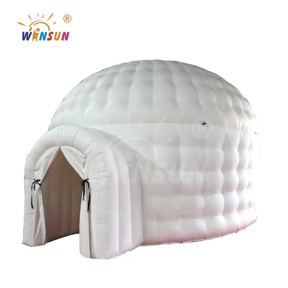 Di vendita caldo gonfiabile lodge tenda, igloo camera casa, Igloo Gonfiabile Tenda a Cupola