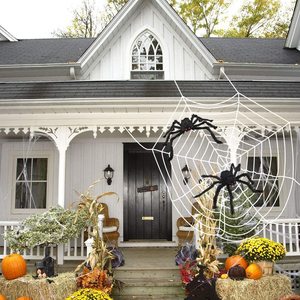 Decorazioni di Halloween Set di Ragni Giganti Spaventosi con 4 Grandi Ragni 20 Piccoli Ragni e Ragnatele per Decorazioni di Halloween - Product Image 5
