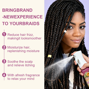 Spray hydratant quotidien pour le cuir chevelu, biologique, anti-pelliculaire, nourrissant, texturisant, pour locs, <span class=keywords><strong>dreadlocks</strong></span>, cheveux, rose, marque privée - Product Image 3
