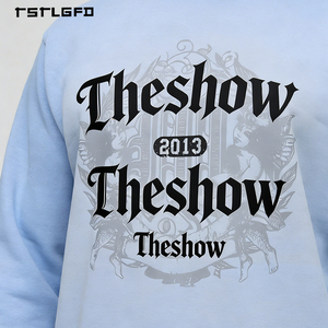 Ensemble court en coton lavé pour logo personnalisé, coupe oversize, motif imprimé lettres, pour marque streetwear, ensemble col rond - Product Image 3