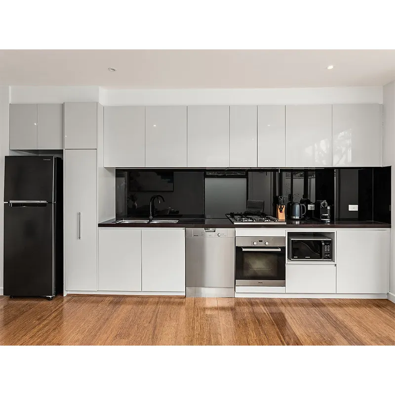 Diseño de gabinetes de cocina baratos personalizados diseños de cocina modulares en forma de L