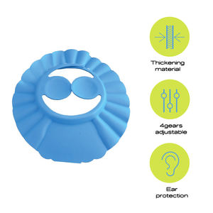 Venta al por mayor ajustable infantil Shampoo Cap impermeable Baby Shower Cap para la hora del baño - Product Image 3