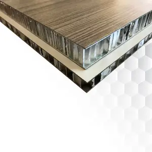 Wood grain HPL composite honeycomb panel for interior wall facade