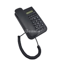 Téléphone fixe analogique avec affichage de l'identification de l'appelant et mélodies de sonnerie sélectionnables, idéal pour la maison, l'hôtel et le bureau – Prix direct usine