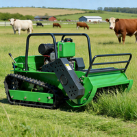 Tondeuses à gazon à châssis en alliage d'aluminium à vitesse rapide - Tracteurs chinois - Tondeuses à gazon télécommandées à batterie