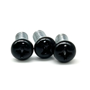 Vis à tête fraisée Phillips avec tête peinte en <span class=keywords><strong>noir</strong></span> brillant, tige zinguée pour boîtiers électroniques - Product Image 3