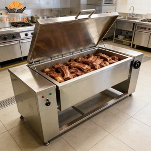 Sartén Inclinable con Doble Fondo, Olla Inclinable para Cocinar, Equipo de Cocina, Máquina para Freír Filetes de <span class=keywords><strong>KFC</strong></span> y Langostinos Fritos - Product Image 3