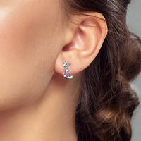 Anting-anting kancing kucing SPJ terlaris, perak sterling S925, warna pink, zirkonia kubik 5A, perhiasan kucing lucu untuk wanita, grosir