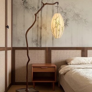 <span class=keywords><strong>Lampadaire</strong></span> de style médiéval, style zen, pour salle de thé, bureau, lampe d'ambiance, style Wabi Sabi, lampe de salon en forme de branche d'arbre - Product Image 3