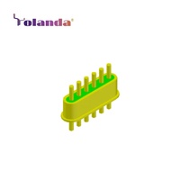 Connecteurs de traversée micro-rectangulaires à 10 broches sur mesure pour conditions dynamiques dans les instruments de précision aéronautiques