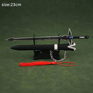 <span class=keywords><strong>Sword</strong></span> <span class=keywords><strong>Art</strong></span>-espada en línea de Metal, regalo para niños, 23cm, venta al por mayor y al por menor - Product Image 3