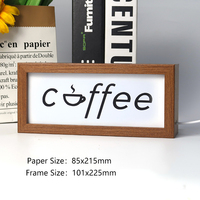 Boîte d'ombre à éclairage LED moderne Cadre photo Version USB plug-in moderne pour la maison ou le bricolage Cadre photo Boîte en bois