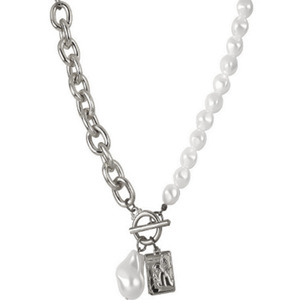 Conjunto de Collares en Capas Estilo Europeo-Americano, Aleación de Cobre, Perlas, Colgante de Retrato, Joyería de Moda con Múltiples Cadenas para Ocio - Product Image 5