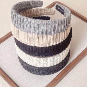 แถบคาดศีรษะแบบถักสำหรับผู้หญิงผ้าพันผมถักแบบโบฮีเมียนอบอุ่นสำหรับฤดูหนาว - Product Image 3