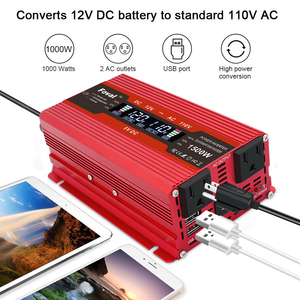 อินเวอร์เตอร์ <span class=keywords><strong>DC</strong></span> เป็น <span class=keywords><strong>AC</strong></span> แบบ LCD ขนาด 500W 800W 1000W อินเวอร์เตอร์พลังงานแสงอาทิตย์สำหรับรถยนต์ 12v 24vdc 110v 220vac ตัวแปลงไฟแบบปรับเปลี่ยน - Product Image 5