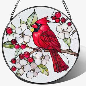 Atrapasueños de Vitral Personalizado con Colibrí, Colgante Circular para Ventana, Decoración Colorida para el Hogar, Regalo para Jardín, Recuerdo para Fiestas - Product Image 4