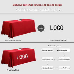 Bán Buôn 8-Chân Kích Thước Tùy Chỉnh Polyester Năm Mới Của Đám Cưới Khăn Trải Bàn Tùy Chỉnh Màu Sắc Triển Lãm Khăn Trải Bàn Dệt Kỹ Thuật - Product Image 3