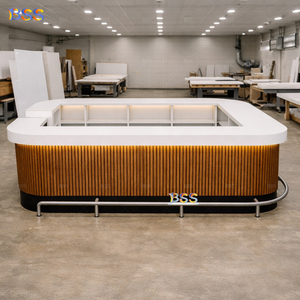 Ideas de mostrador de tienda de sushi, luz Led fantástica, comida rápida en forma de U, Club de <span class=keywords><strong>vinos</strong></span>, aeropuerto, Hotel, Restaurante Español, Mostrador de Bar de cócteles - Product Image 5