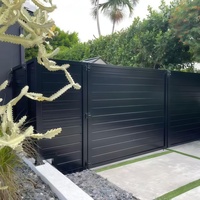 Pagar Slat Berlapis Bubuk Aluminium Daur Ulang Ramah Lingkungan untuk Dekorasi Halaman dan Taman dengan Layanan Pemodelan 3D