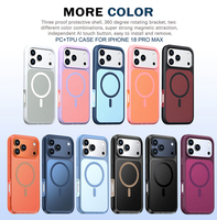 Étui robuste antichoc magnétique 18 Pro Max avec clip ceinture et étui de rangement, emballage de vente au détail pour iPhone 14/15/16/17 Pro, coque de protection robuste