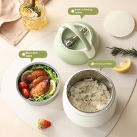 NOUVEAU ARRIVÉ Conteneur de stockage alimentaire portable Boîte à lunch en acier inoxydable 304 Pot alimentaire thermique