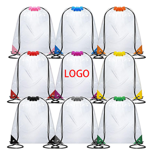 Customizable Logo Transparent PVC Drawstring Bag Waterproof Outdoor Backpack for Marathon Events Promotional Product Category