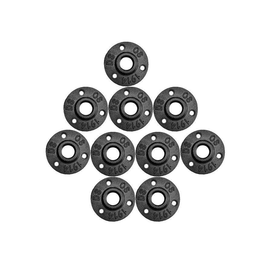 1 дюймовые черные напольные фланцы из ковкого железа, фитинги для труб, стальные трубы и фланцы