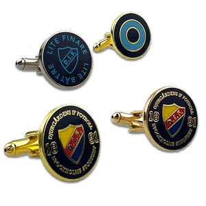 Boutons de manchette personnalisables en métal doré émaillé <span class=keywords><strong>avec</strong></span> logo, pour hommes, <span class=keywords><strong>avec</strong></span> nom et motif lion, vente en gros - Product Image 4