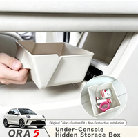 Boîte de rangement dissimulée pour accessoires de voiture, pour ORA 5 2026, console centrale, accoudoir sous siège, tiroir de confidentialité, compartiment de rangement