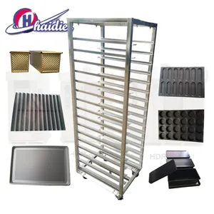 Bakery stainless steel cooling rack trolley for baking kitchen rolling utility trolley cart