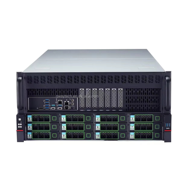 New Design RTX4090 GPU Server with 8 GPU Motherboard AMD WRX90 5 PSU AI 4U Rack Form Factor  CPU DDR5 Memory 256Gb in Stock!